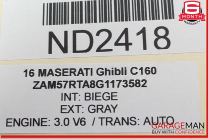 14-20 Maserati Ghibli M157 Power Brake Booster Master Cylinder 670006653 OEM