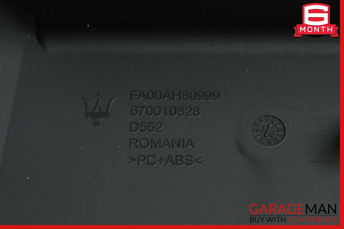 14-17 Maserati Ghibli Gauge Dash Speedometer Cover Trim Pad 670010828 OEM