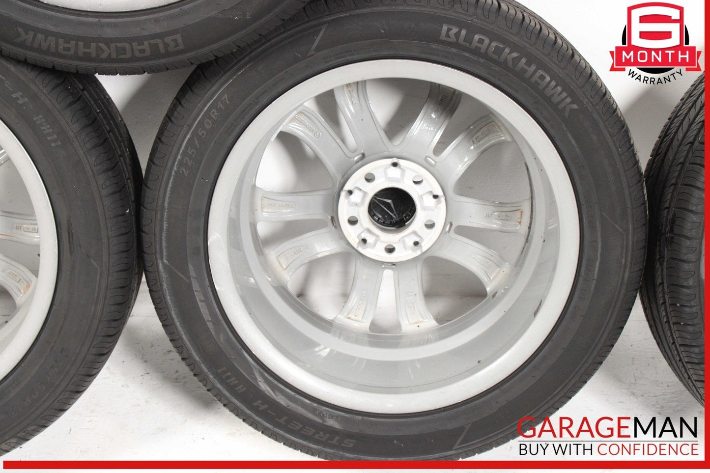 15-18 Mercedes W205 C300 Complete Wheel Tire Rim Set of 4 Pc 7Jx17H2 ET48.5 OEM