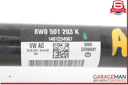 17-24 Audi A4 Rear Left Driver Side CV Axle Shaft Halfshaft 8W0501203K OEM