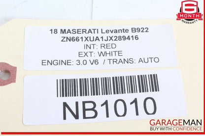 17-22 Maserati Levante M161 Front Air Ride Suspension Reservoir Tank OEM