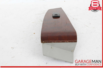 03-06 Mercedes W220 S500 Front Right Side Door Window Switch Trim Bezel Wood