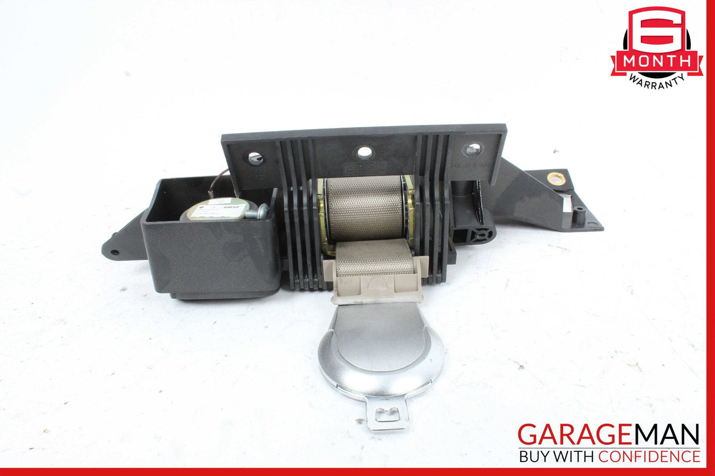 03-08 Mercedes R230 SL500 Rear Left Seat Belt Retractor Luggage w/Speaker OEM