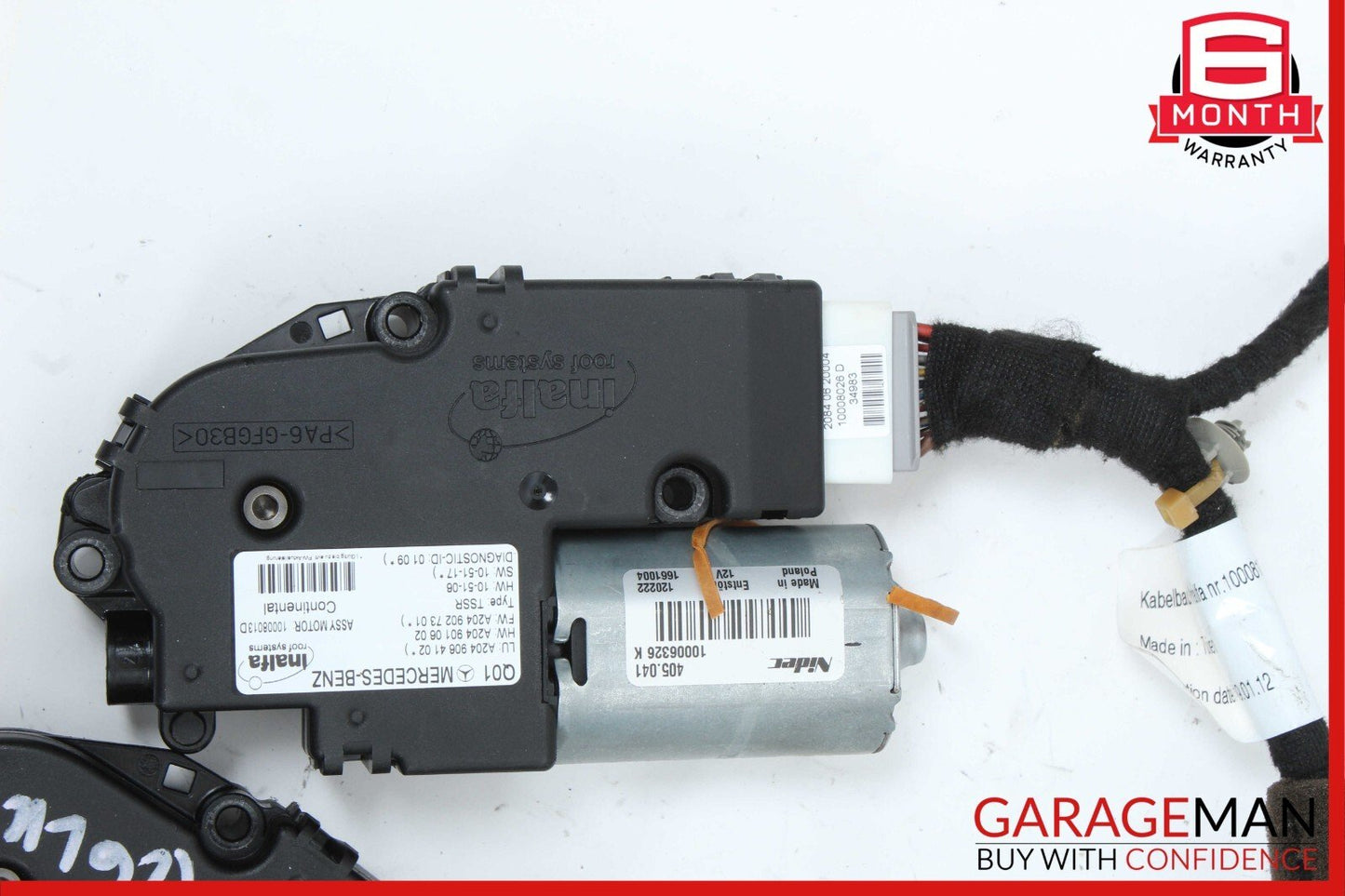 08-15 Mercedes X204 GLK350 Panoramic Sunroof Sun Roof Motor Unit Set of 2 OEM