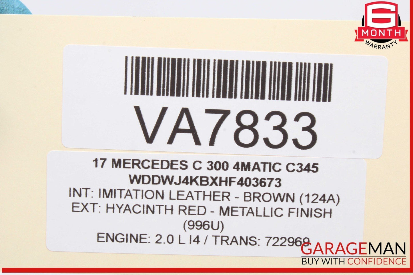 15-20 Mercedes W205 C300 4MATIC Gas Throttle Accelerator Pedal 2053000004 OEM