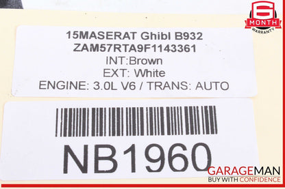 14-17 Maserati Ghibli Front Left Driver Side Door Lock Latch Actuator OEM