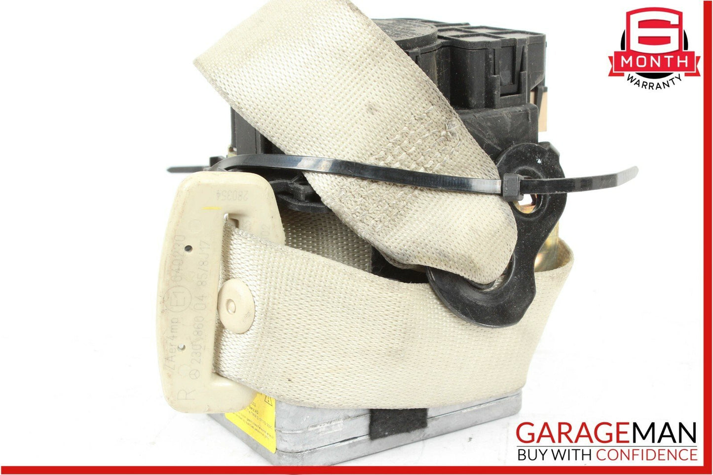 03-06 Mercedes R230 SL500 Front Right Side Seat Belt Seatbelt Retractor Beige