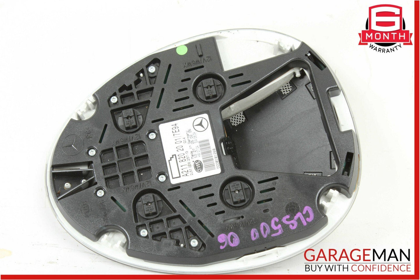 03-11 Mercedes W219 CLS500 E500 Rear Upper Overhead Dome Light Reading Map Grey