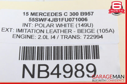 15-20 Mercedes W205 C300 Rear Left Driver Side Axle CV Half Shaft OEM