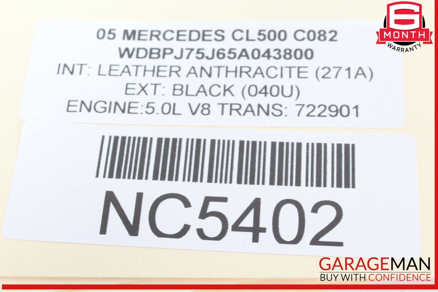 00-06 Mercedes W215 CL500 S500 Parktronic Parking Control Module 0335453332 OEM
