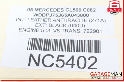 00-06 Mercedes W215 CL500 S500 Parktronic Parking Control Module 0335453332 OEM