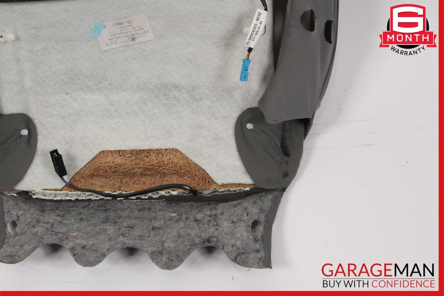 06-11 Mercedes W219 CLS500 Front Left or Right Side Top Upper Seat Cushion Grey