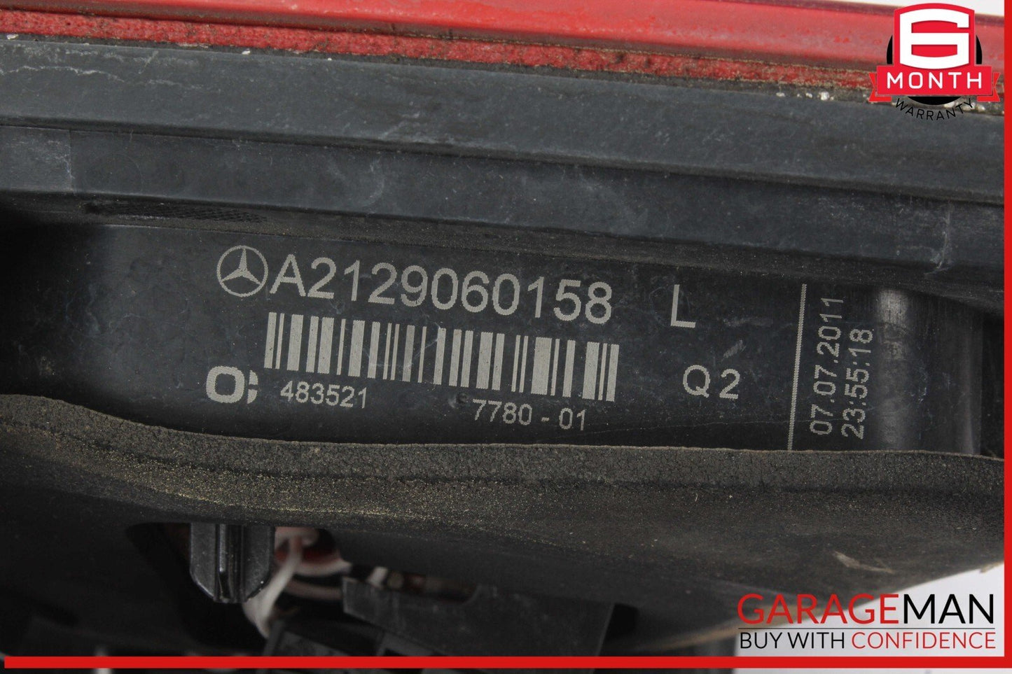 10-13 Mercedes W212 E350 Bluetec Rear Left Side Inner Tail Light Lamp OEM