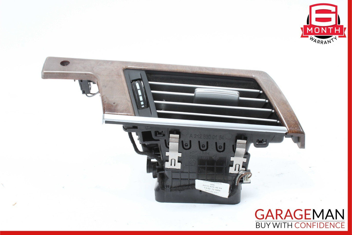 10-14 Mercedes W212 E350 E400 Dashboard Dash AC A/C Air Vent LeftÂ Trim Wood OEM