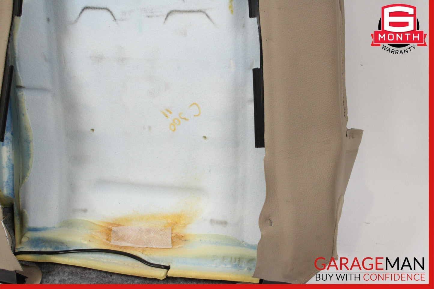 08-14 Mercedes W204 C300 C350 Sedan Front Right Upper Top Seat Cushion Beige