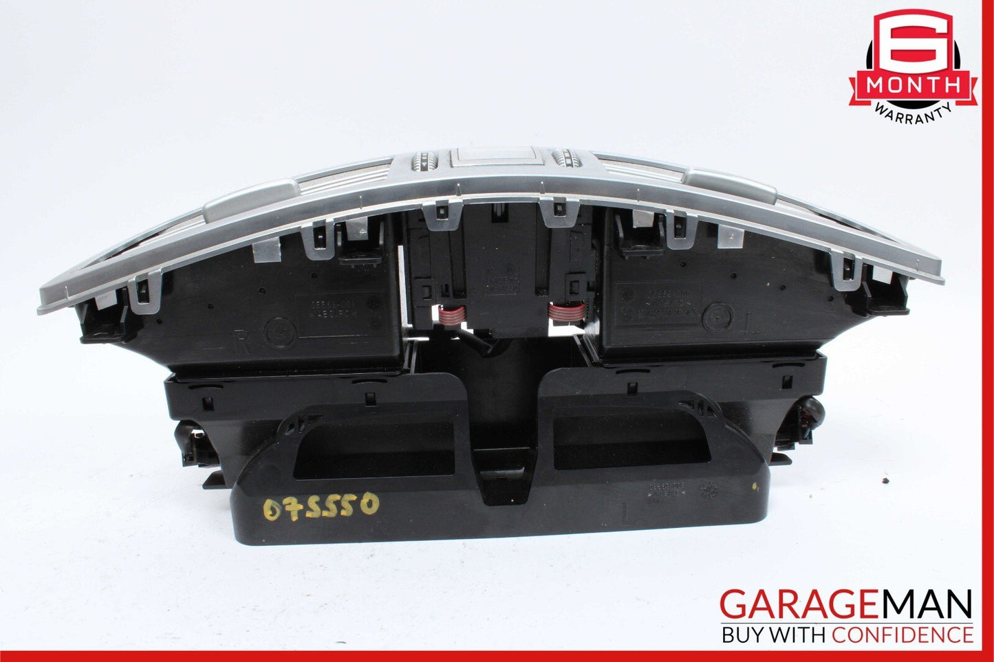 07-13 Mercedes W221 S550 Center Dash Air Vent AC A/C Clock Trim Cover Assembly