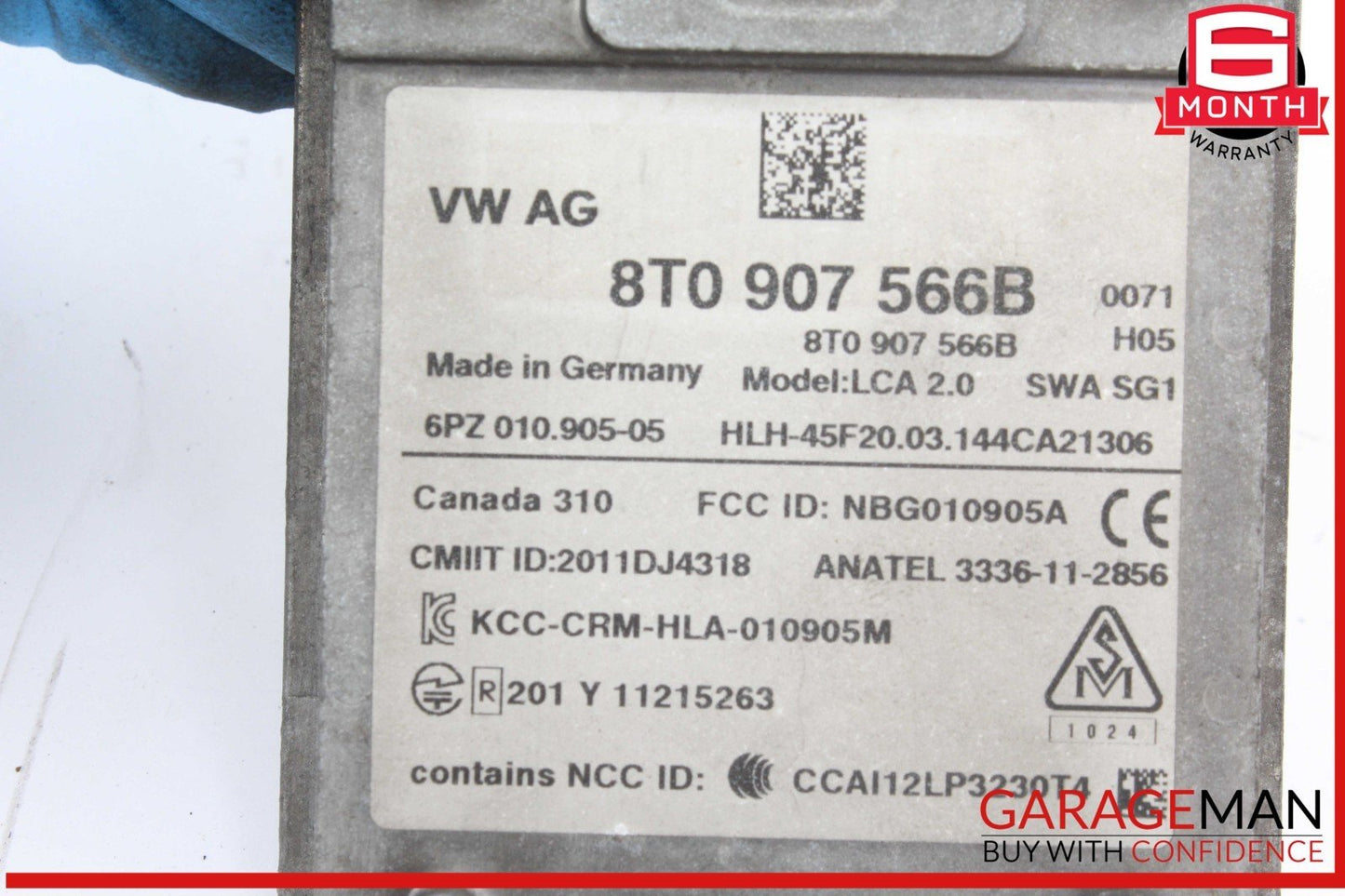 13-17 Audi A4 Q5 Rear Right Side Blind Spot Radar Sensor Module 8T0907566B OEM