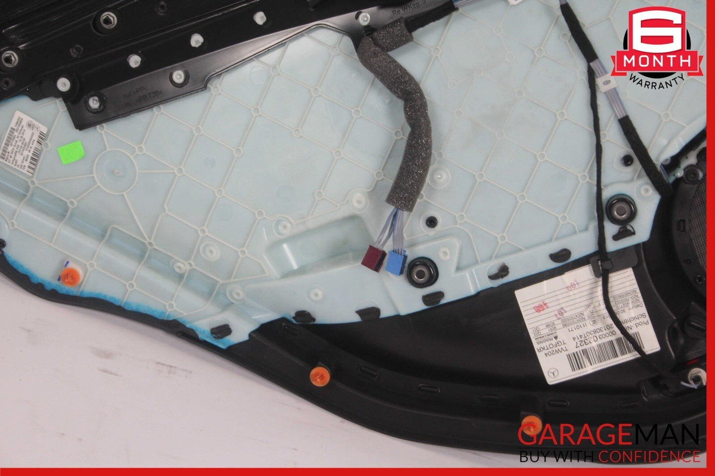 08-14 Mercedes W204 C300 Rear Right Side Interior Door Trim Panel Cover Black