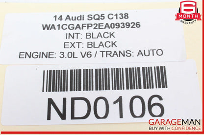 14-17 Audi SQ5 Rear Right Passenger Side Door Lock Latch Actuator 8K0839016D OEM