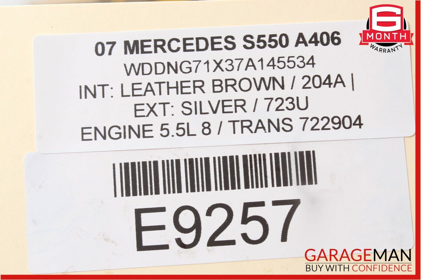 07-13 Mercedes W221 S550 S600 Front Right Passenger Door Lock Latch Actuator OEM