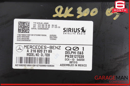 07-14 Mercedes R171 SLK300 CL550 Sirius Satellite Radio Module Receiver OEM