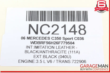 01-07 Mercedes W203 C350 Sport Front Left Side Door Control Module 2038201585
