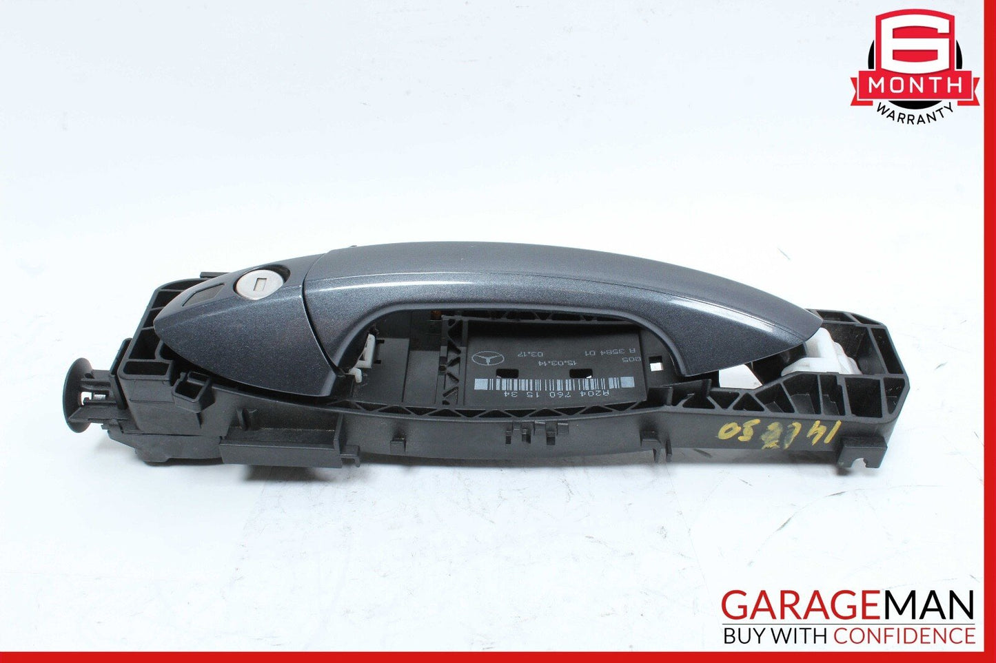 08-14 Mercedes W204 C250 Front Left Side Exterior Door Handle Assembly Gray OEM