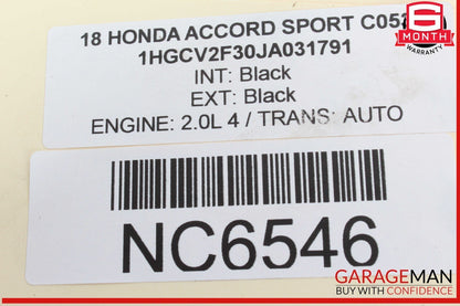 18-22 Honda Accord Sport Engine Starter Motor SM75015 OEM