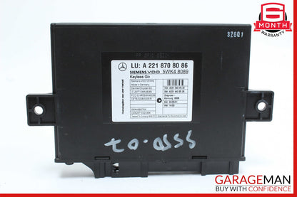 07-10 Mercedes W221 S550 CL550 Keyless Go Control Module 2218708086 OEM