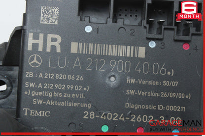 10-16 Mercedes W212 E350 Rear Right Side Door Control Module 2129004006 OEM