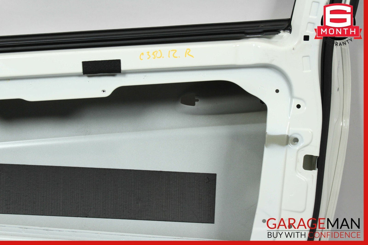 12-14 Mercedes W204 C350 Coupe Front Right Side Exterior Door Shell Frame White