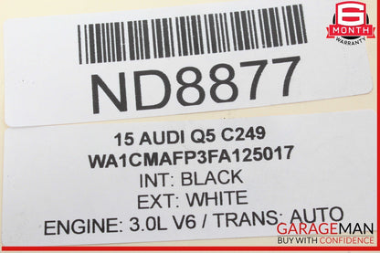 13-17 Audi Q5 Front Left Driver Side Bumper Reinforcement Impact Bracket OEM