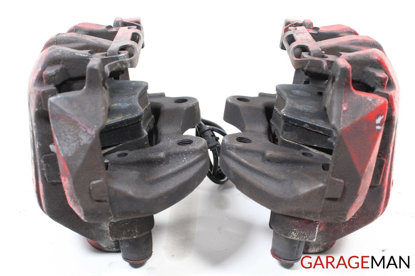06-09 Mercedes W164 ML500 GL450 Front Left And Right Side Brake Calipers Set Red