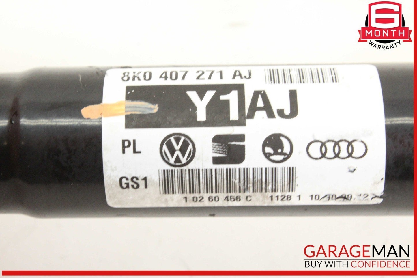 09-16 Audi A4 S4 Front Left or Front Right Side CV Axle Shaft 8K0407271AJ OEM
