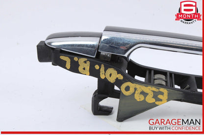 96-02 Mercedes W210 E320 E420 Rear Left Exterior Door Handle Black OEM