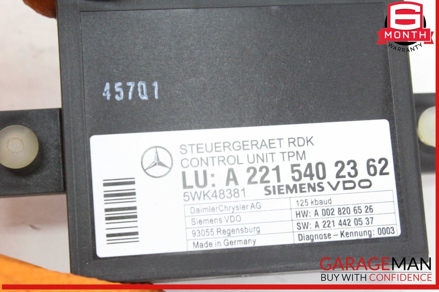 07-14 Mercedes W216 CL550 S550 Tire Pressure Monitor Module 2215402362 OEM