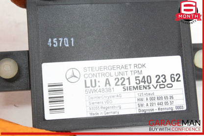 07-14 Mercedes W216 CL550 S550 Tire Pressure Monitor Module 2215402362 OEM