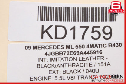 06-13 Mercedes W164 ML550 Front or Rear Bumper Parktronic Parking Sensor OEM