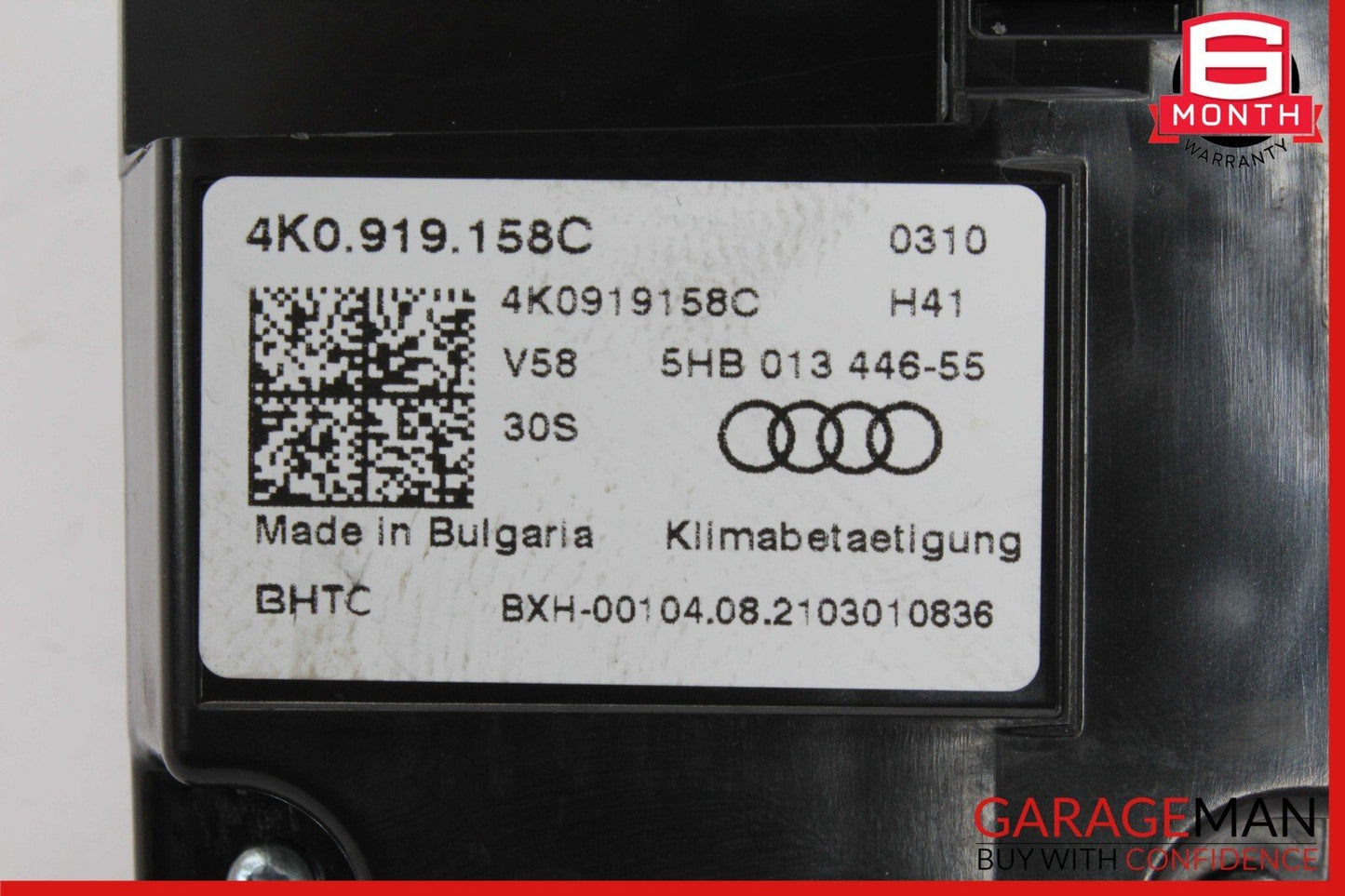 19-23 AUDI Q8 REAR SEAT HVAC A/C HEATER CONTROL DISPLAY 4K0919158C OEM