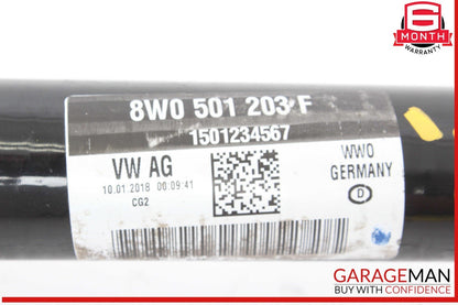 18-23 Audi RS5 S5 Rear Left Driver Side CV Axle Driveshaft 8W0501203F OEM