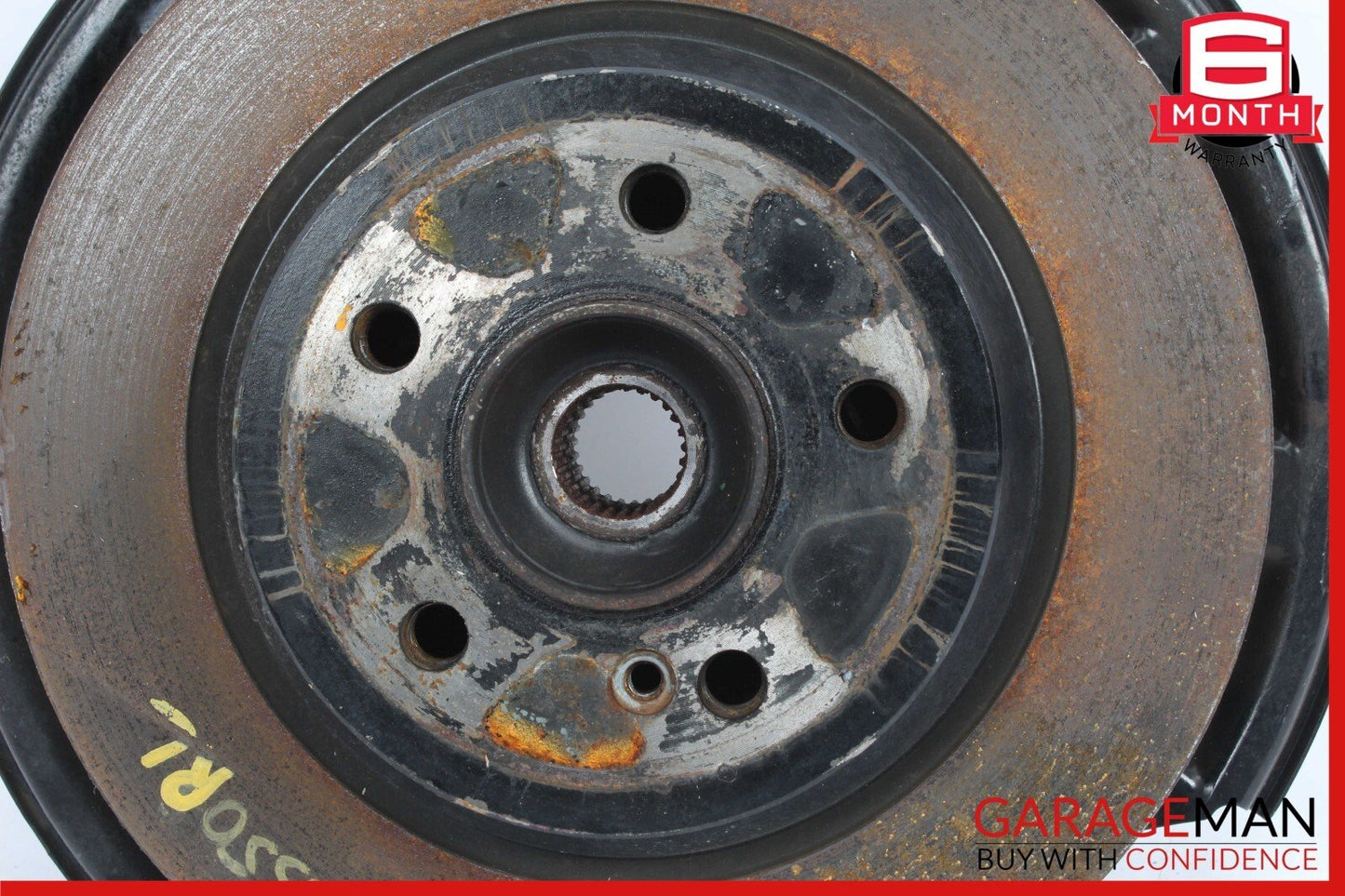 10-18 Mercedes W212 E350 Rear Left Side Spindle Knuckle Hub w/ Rotor Disc OEM