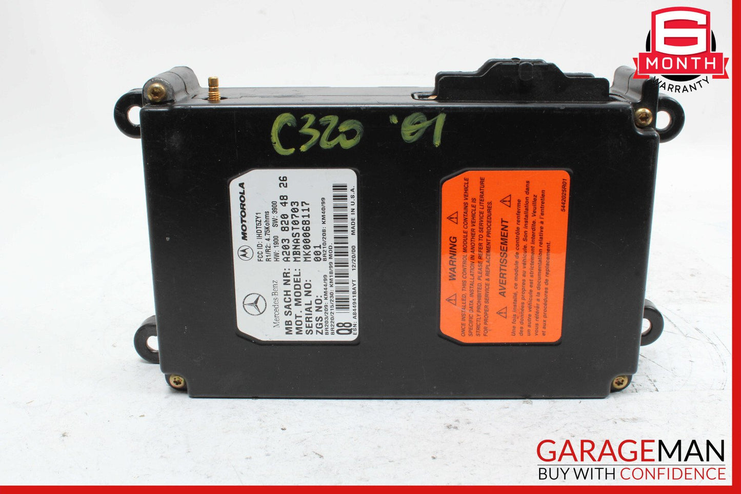 Mercedes CLK55 AMG C320 S500 Voice Control Communication Module Unit Audio OEM