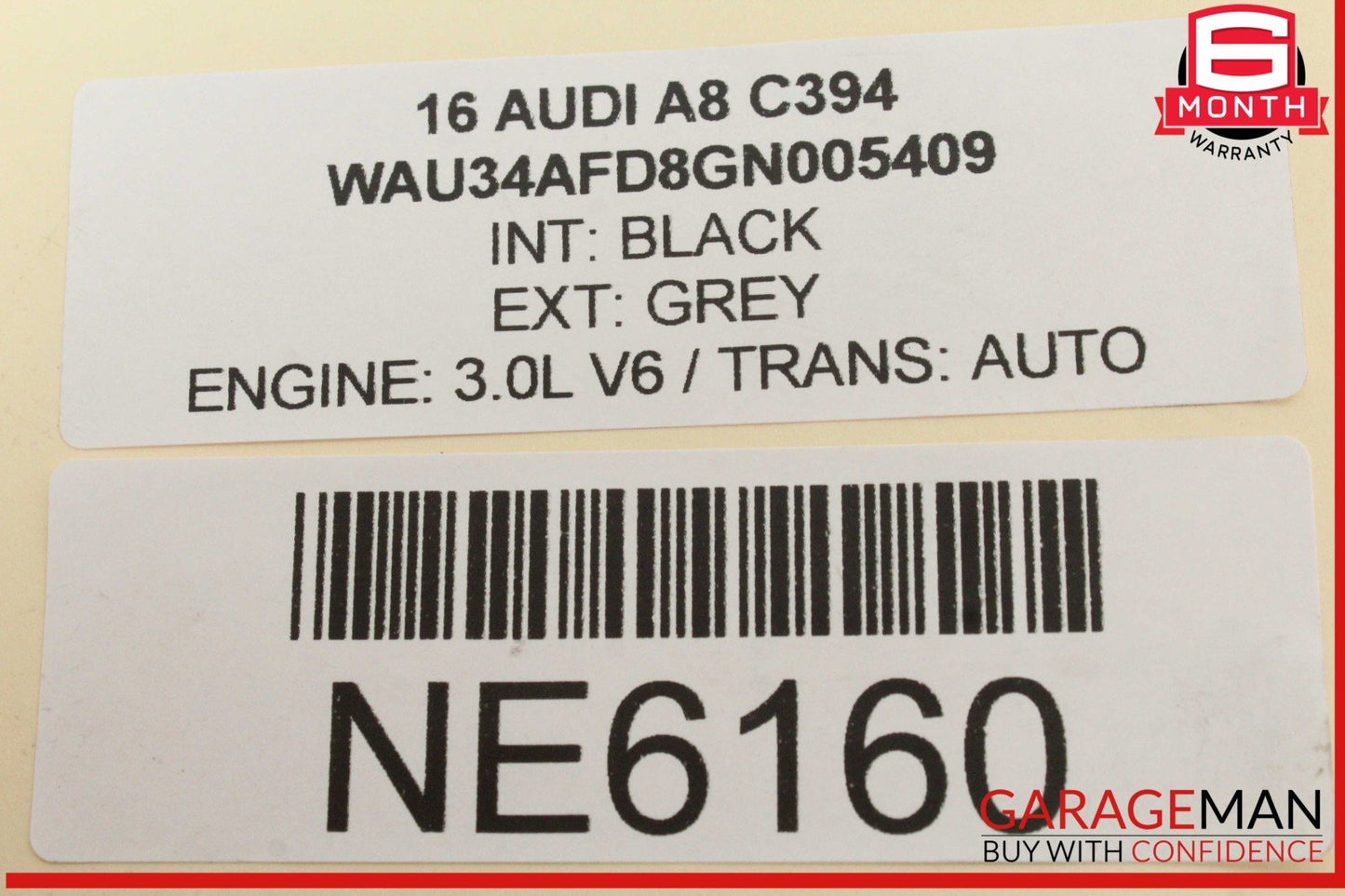 11-18 Audi A8 S8 Front Left Driver Side Lower Forward Control Arm 4H0407155A OEM