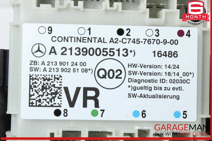 17-19 Mercedes W213 E300 E400 Front Right Side Door Control Module Unit OEM