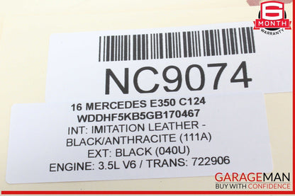 14-16 Mercedes W212 E350 E250 E550 Rear Right Side Inner Tail Light Lamp OEM
