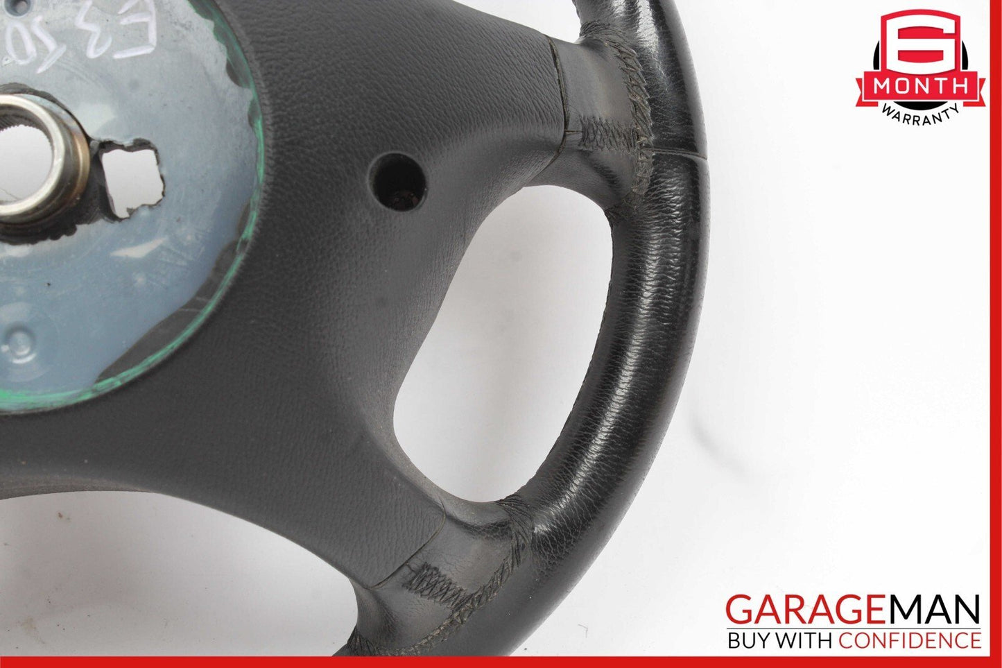 06-09 Mercedes W211 E350 CLS500 4 Spoke Steering Wheel Leather Black OEM