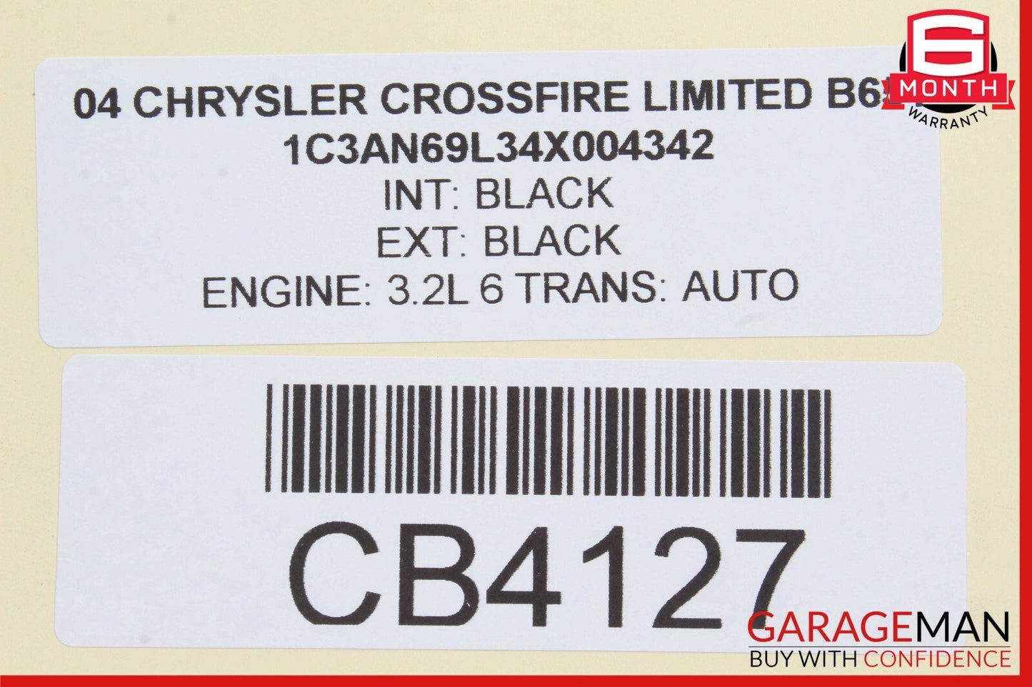 04-08 Chrysler Crossfire Front Left Driver Side Exterior Door Handle OEM