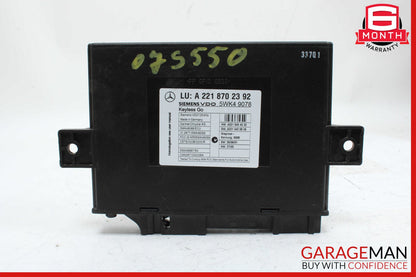 07-10 Mercedes W221 S550 S400 Keyless Go Control Module 2218702392 OEM