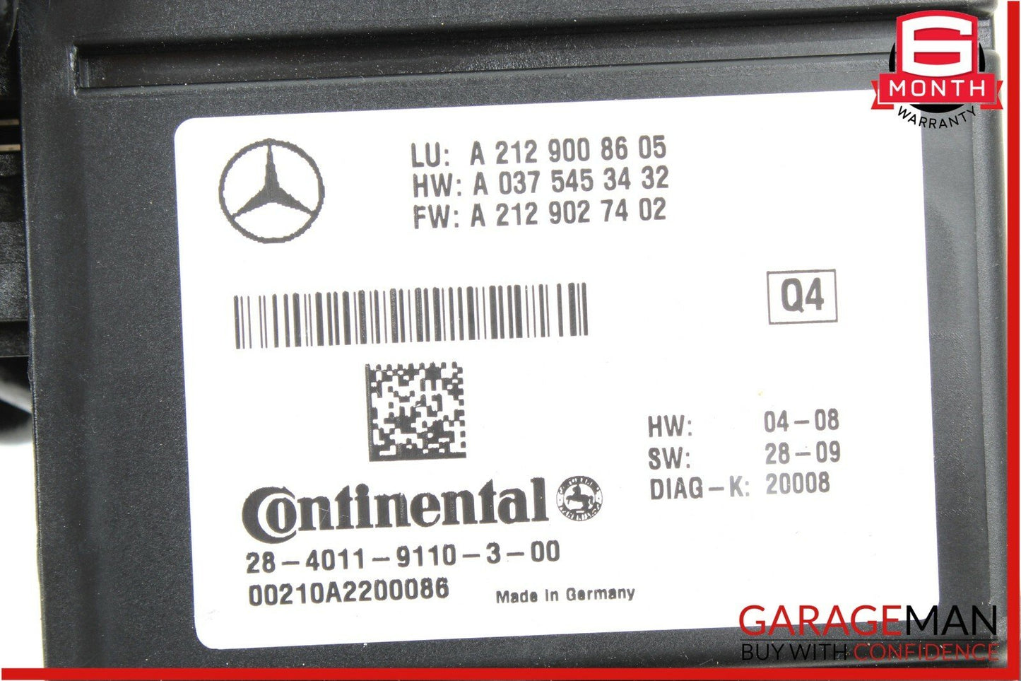 10-13 Mercedes W221 S400 Distronic Adaptive Cruise Control Module OEM