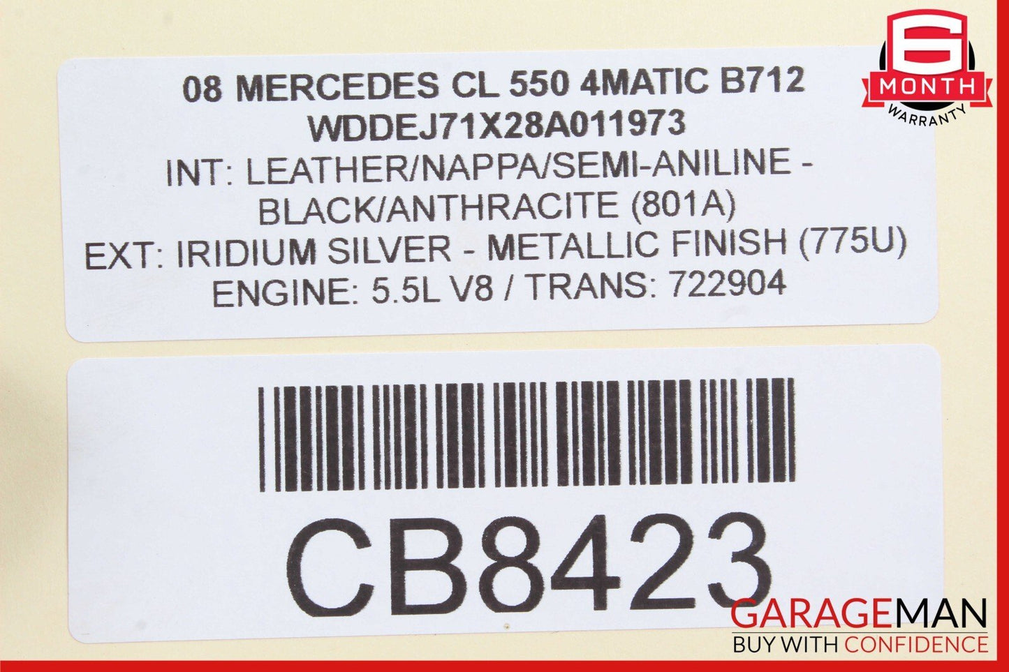 07-14 Mercedes W216 CL550 S600 Ride Height ESP Parking Sensor Controller Switch